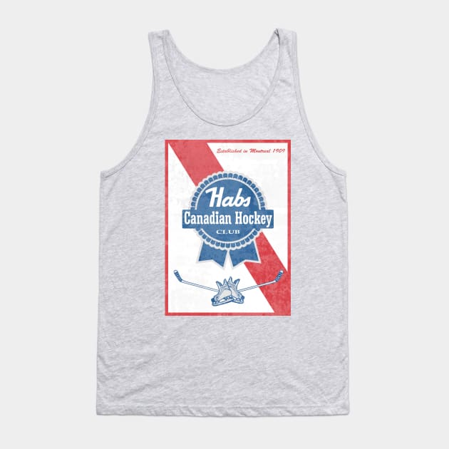 Habs Blue Ribbon Tank Top by DesignsByDrew